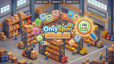 AntrepoEtiketi — OnlySpin strateji dikkat oyunu